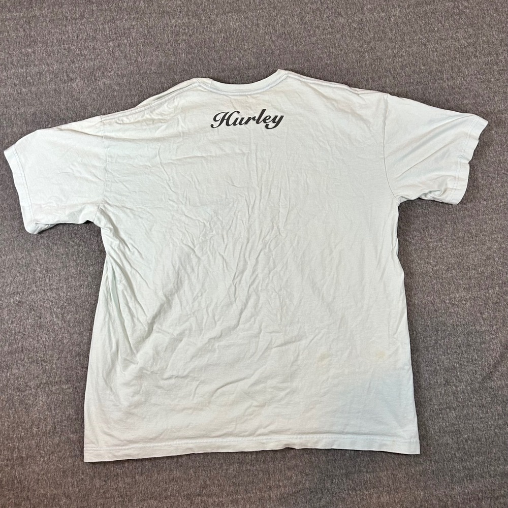 Vintage Hurley Surf Shirt Crown Floral Short Sleeve Casual Top Mens Size XXL Y2K - Picture 4 of 7